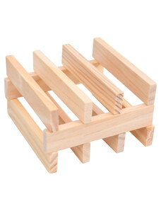 OrlandoKids Set bloc de construit din lemn, 150 de bucati, lemn masiv pin