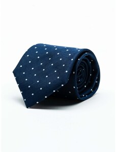 BMan.ro Cravata Eleganta & Business Barbati Bleumarin Imprimeu Puncte Albe Bman919