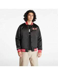 Jachetă bomber pentru bărbați Mitchell & Ness Miami Heat Heavyweight Satin Jacket Black