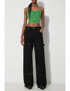 Heron Preston jeans Rebuilt Denim Carpenter femei high waist, HWYB009F23DEN0011000