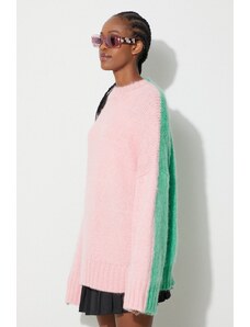JW Anderson pulover din amestec de lână femei, culoarea roz, călduros, KW1018.YN0272