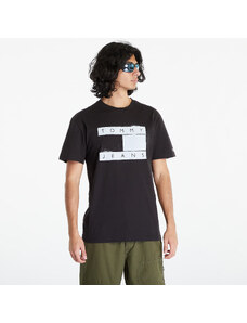 Tommy Hilfiger Tricou pentru bărbați Tommy Jeans Classic Spray Flag T-Shirt Black