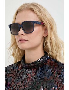 Armani Exchange ochelari de soare femei, culoarea albastru marin