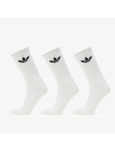 adidas Originals Șosete pentru bărbați adidas Trefoil Cushion Crew Socks 3-Pack White