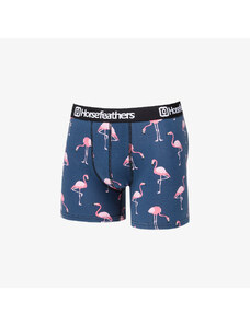 Boxeri Horsefeathers Sidney Boxer Shorts Blue/ Flamingos Print
