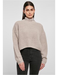 UC Ladies Women's wide oversize sweater in warm gray color