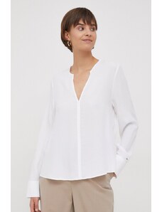 Tommy Hilfiger bluză femei, culoarea alb, uni WW0WW40529