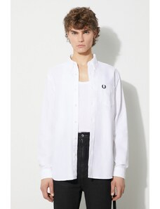 Fred Perry cămașă din bumbac bărbați, culoarea alb, cu guler button-down, regular, M5684.100
