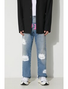 Heron Preston jeans Hp Pattern Reg Denim 5 Pckts bărbați HMYA011F23DEN0014501