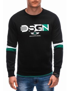 EDOTI Men's sweatshirt B1626 - black/green