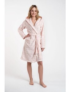 Italian Fashion Halat de damă Drina roz cu aplicare sclipitoare