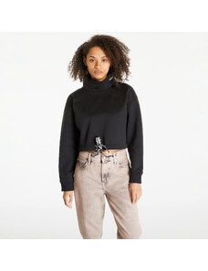 Hanorac pentru femei Calvin Klein Jeans Cropped Logo Tape Sweatshirt Black