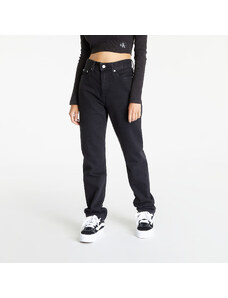 Pantaloni pentru femei Calvin Klein Jeans Authentic Slim Straight Black