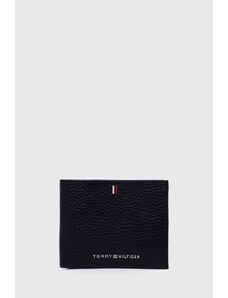 Tommy Hilfiger portofel de piele bărbați, culoarea bleumarin AM0AM11854