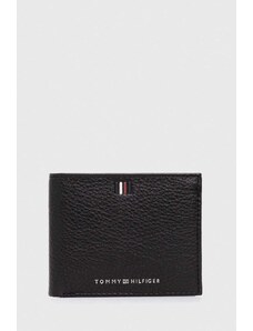 Tommy Hilfiger portofel de piele bărbați, culoarea negru AM0AM11854