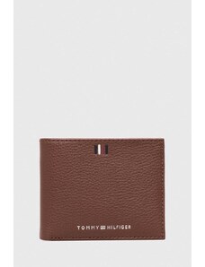 Tommy Hilfiger portofel de piele bărbați, culoarea maro AM0AM11854