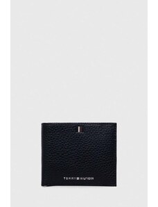 Tommy Hilfiger portofel de piele bărbați, culoarea bleumarin AM0AM11855
