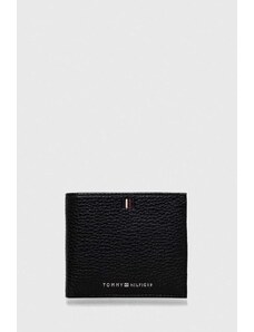 Tommy Hilfiger portofel de piele bărbați, culoarea negru AM0AM11855