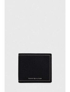 Tommy Hilfiger portofel de piele bărbați, culoarea negru AM0AM11859