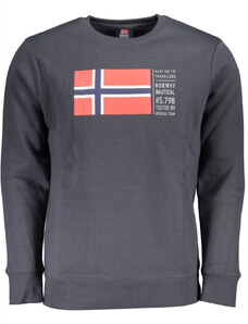 Norway Bluza barbati cu imprimeu cu logo gri inchis
