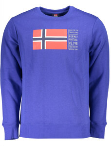 Norway Bluza barbati cu imprimeu cu logo albastru inchis