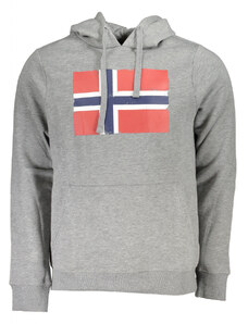 Norway Hanorac barbati cu imprimeu cu logo gri