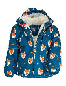 Pidilidi jachetă de iarnă pentru băieți cu blană, Pidilidi, PD1143-04, albastru
