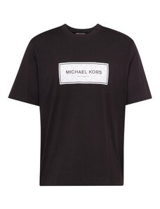 Michael Kors Tricou 'EMPIRE' gri piatră / negru / alb murdar