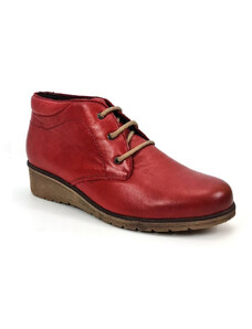 CASUAL - Made in Spain Botine din piele naturala PIA Red
