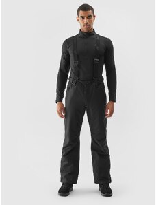 4F Pantaloni de schi cu bretele membrana 8000 pentru bărbați - negri - 3XL