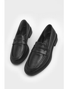 Marjin Celas Black Women's Loafers Casual Shoes