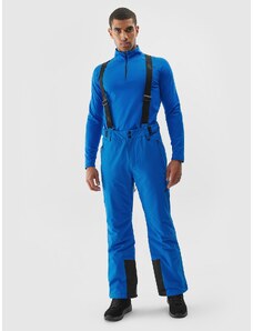 4F Pantaloni de schi cu bretele membrana 8000 pentru bărbați - albaștri - 3XL