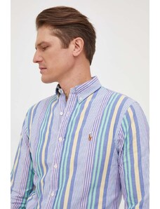 Polo Ralph Lauren cămașă din bumbac bărbați, cu guler button-down, slim 710928925