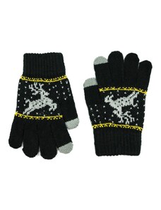 Art Of Polo Kids's Gloves Rk23335-6 Black/Light Grey