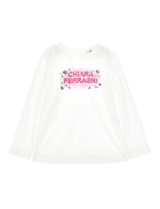 CHIARA FERRAGNI Cf Diamonds Cotton T-shirt
