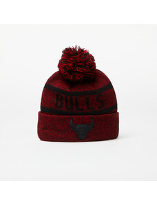 Pălărie New Era Chicago Bulls Jake Bobble Knit Beanie Hat Cardinal/ Black