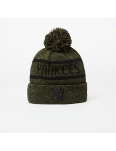 Pălărie New Era New York Yankees Jake Bobble Knit Beanie Hat New Olive/ Black