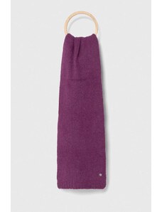 Granadilla esarfa din amestec de lana culoarea violet, neted
