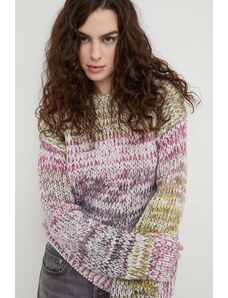 Marc O'Polo pulover de lana femei, culoarea alb, călduros