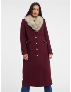 Palton de lână pentru femei Orsay Burgundia - pentru femei