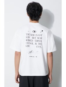 Ader Error tricou Tatom Logo bărbați, culoarea alb, cu imprimeu, BMADFWTS0103
