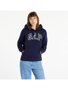Hanorac pentru femei GAP V-Gap Heritage Pullover Hoodie Navy Uniform