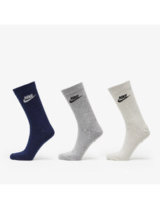 Șosete pentru bărbați Nike Sportswear Everyday Essential Crew Socks 3-Pack Multicolor