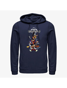 Hanorac pentru bărbați Merch Disney Kingdom Hearts - Group With Logo Unisex Hoodie Navy Blue