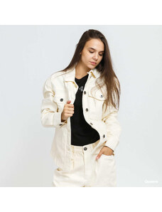 Jachetă din denim pentru femei Urban Classics Ladies Oversized Shirt Jacket Cream