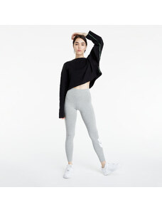 Jambiere pentru femei Nike Women's High-Waisted Logo Leggings Dk Grey Heather/ White