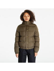 Jachetă de iarnă pentru femei Urban Classics Ladies Hooded Puffer Jacket Dark Olive