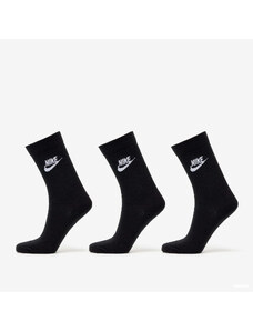 Șosete pentru bărbați Nike NSW Everyday Essential Crew Socks 3-Pack Black/ White