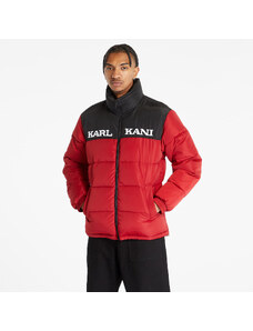 Jachetă de iarnă pentru bărbați Karl Kani Retro Essential Puffer Jacket Dark Red