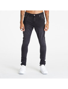 Pantaloni pentru bărbați Urban Classics Slim Fit Zip Jeans Real Black Washed